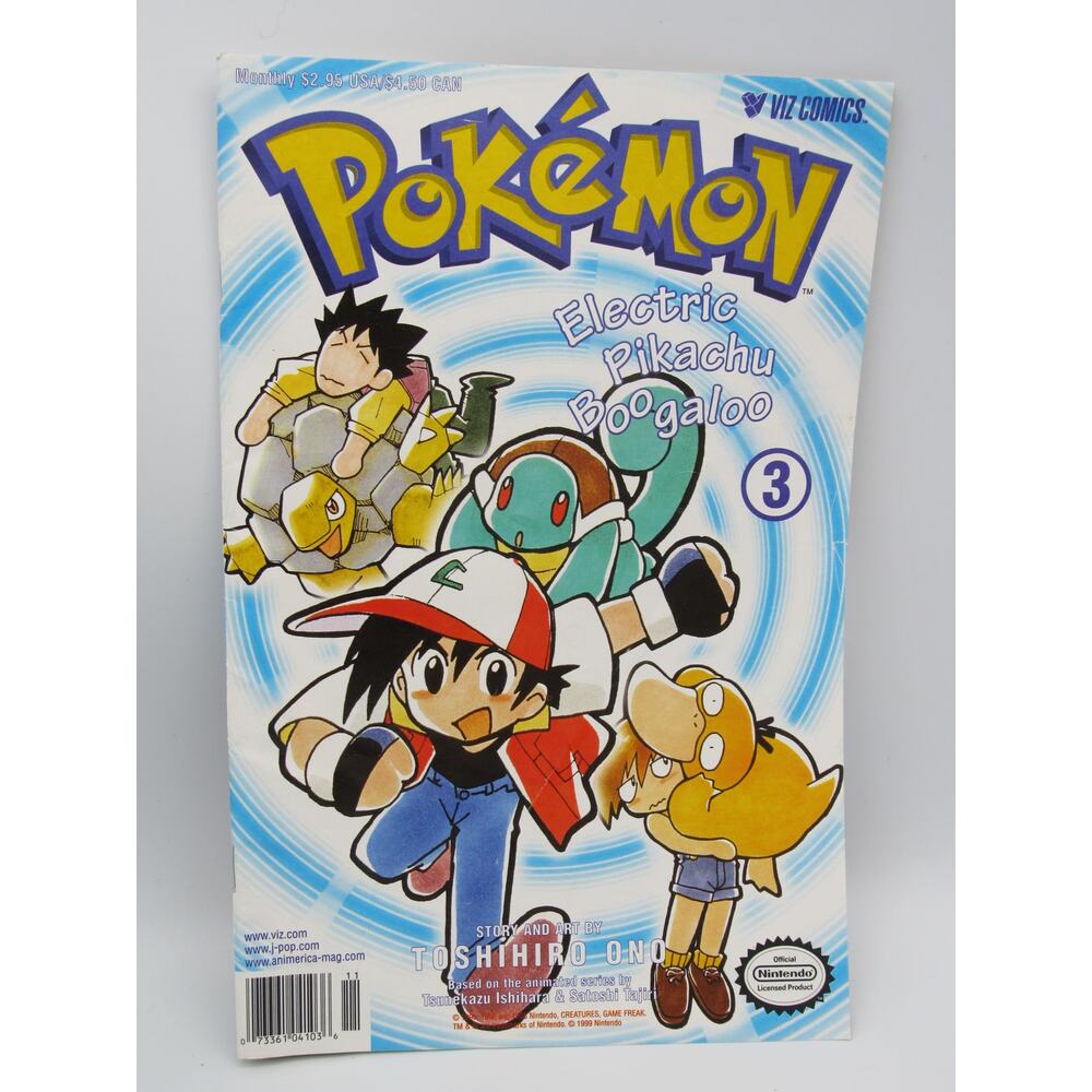 Pokemon Viz Comics Electric Pikachu Boogaloo Vol 3 1999 First Printing English